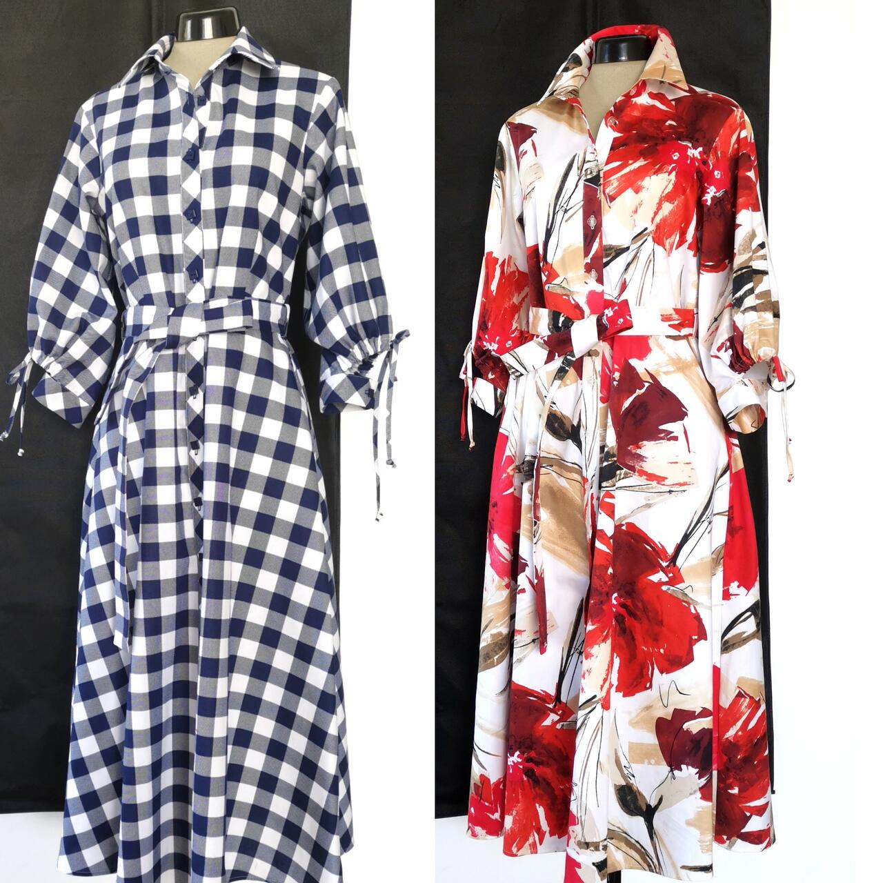 Pikk nööpidega kleit – Raili Nolvak fashion design